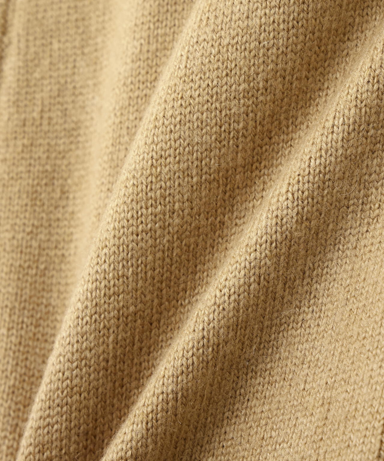 裏付きクルーネックニットプルオーバー