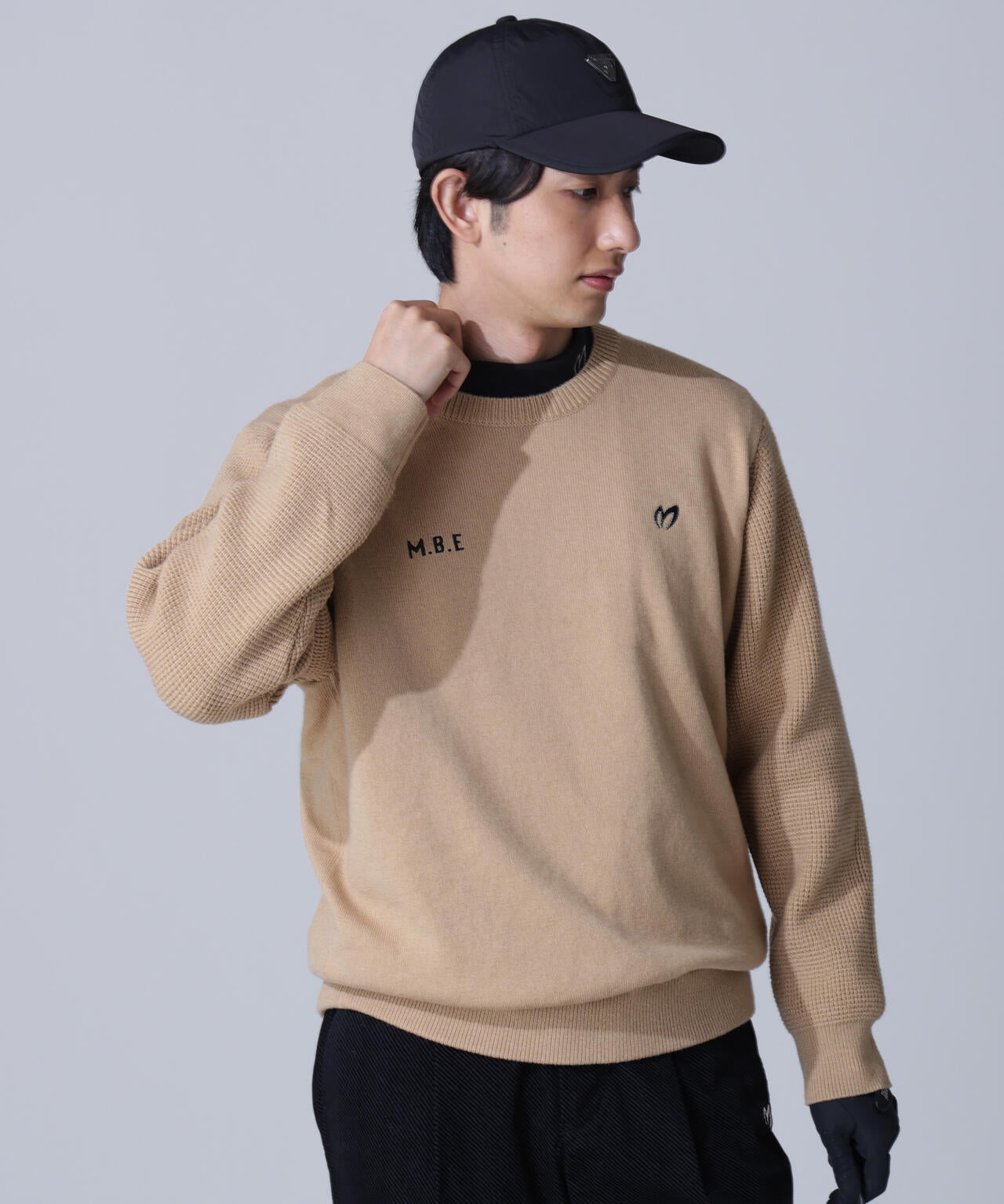 裏付きクルーネックニットプルオーバー | MASTER BUNNY EDITION