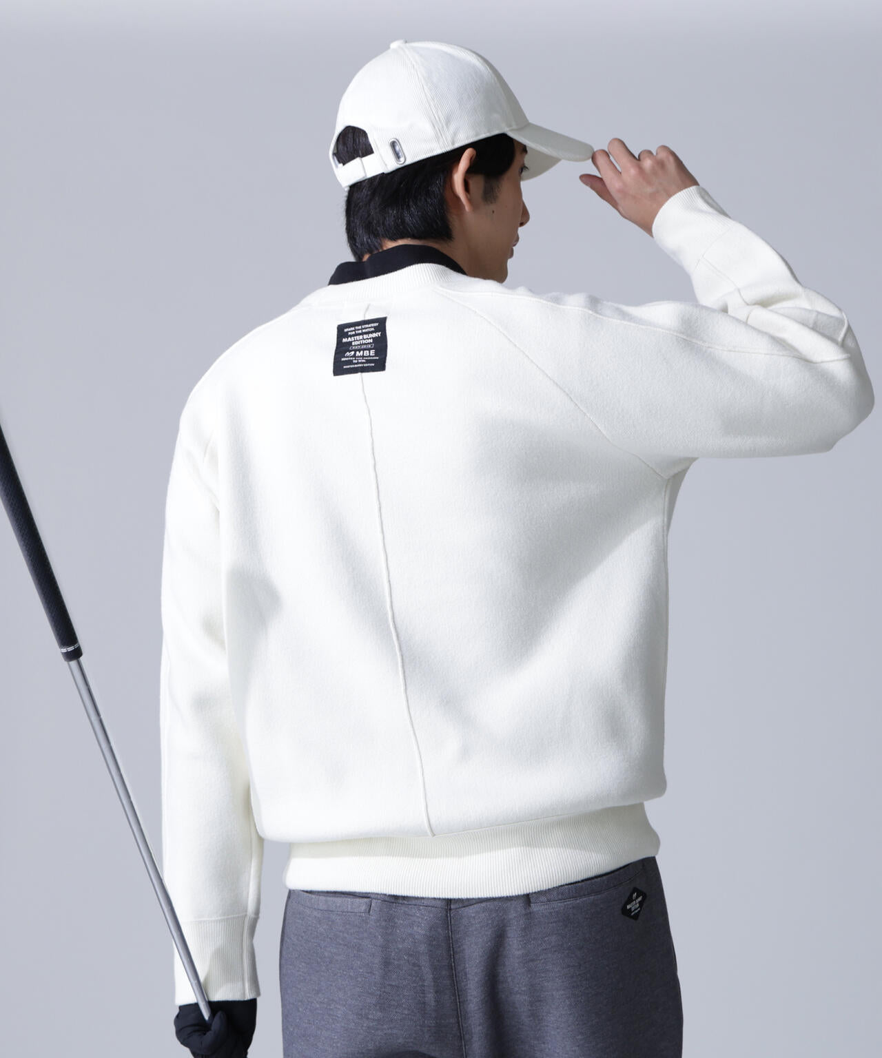 マスターバニー 新品・未使用 ホワイト ジップアップ トレーナー セットアップ Wジャガードプルオーバー | MASTER BUNNY EDITION（マスター