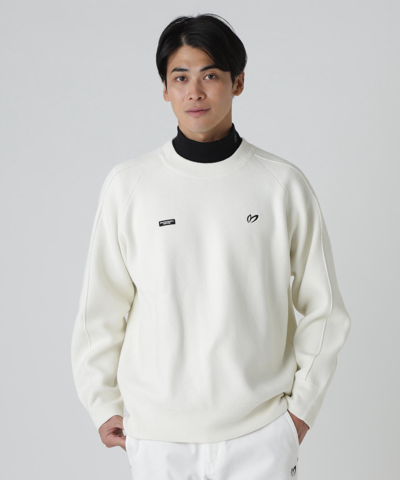 美品　マスターバニー　ニット　パーカー　プルオーバー　白　24年モデル 楽天市場】【美品】マスターバニー ニットパーカー 白 ロゴ刺しゅう