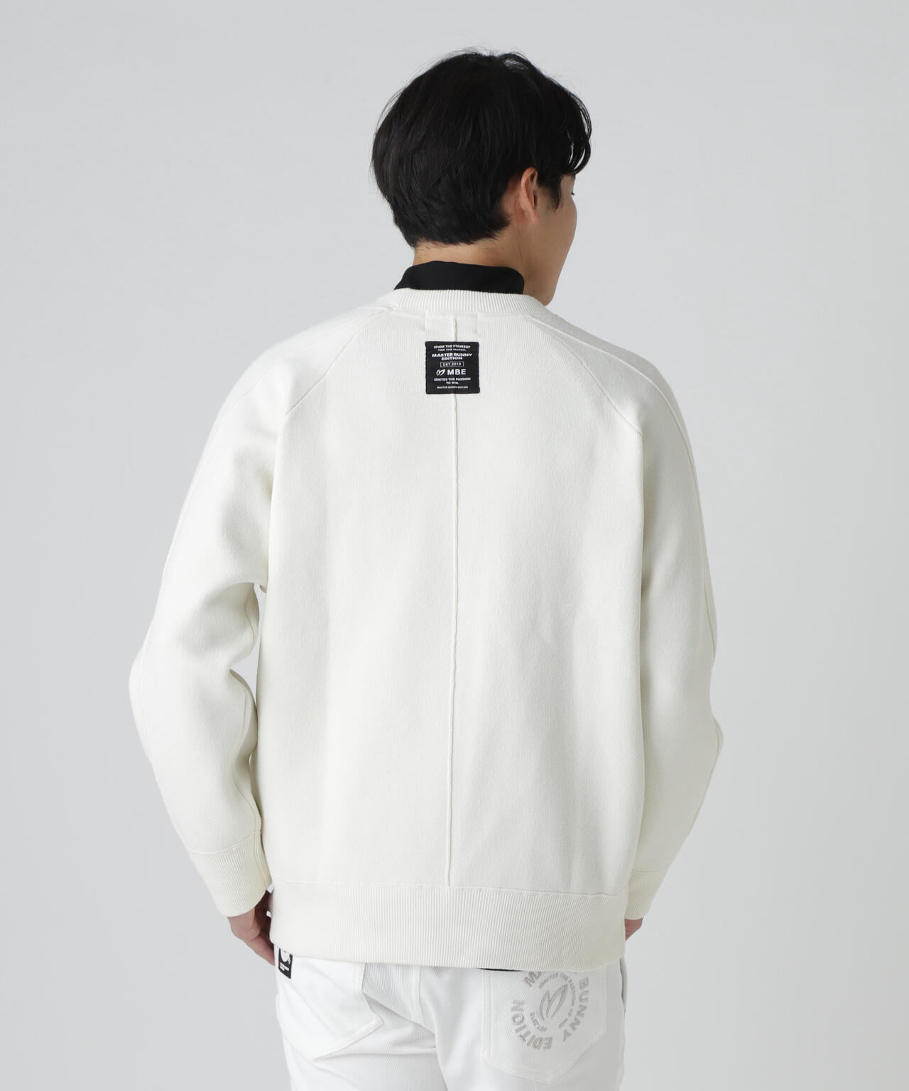 マスターバニーエディション メンズ プルオーバースニード 白 サイズ5 MASTER BUNNY EDITION（マスターバニーエディション）の