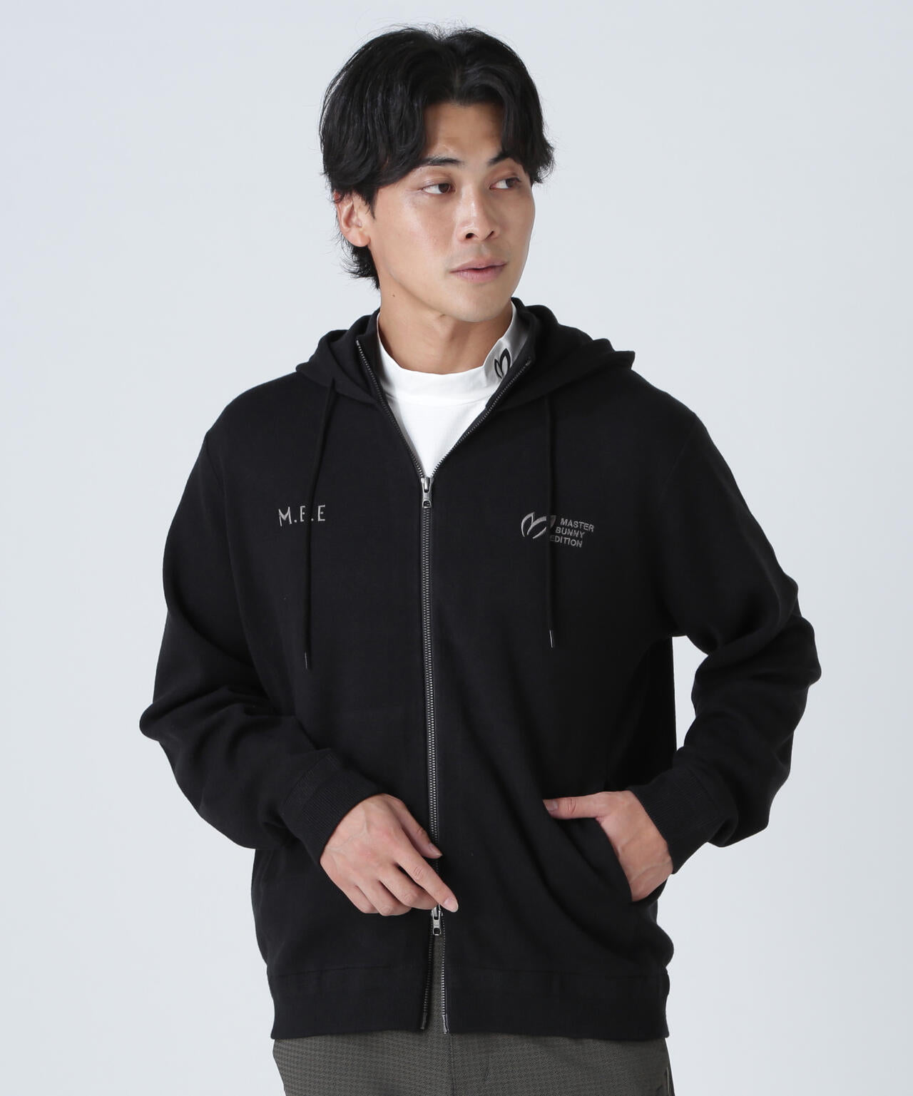 Regentフルジップニットフーディ