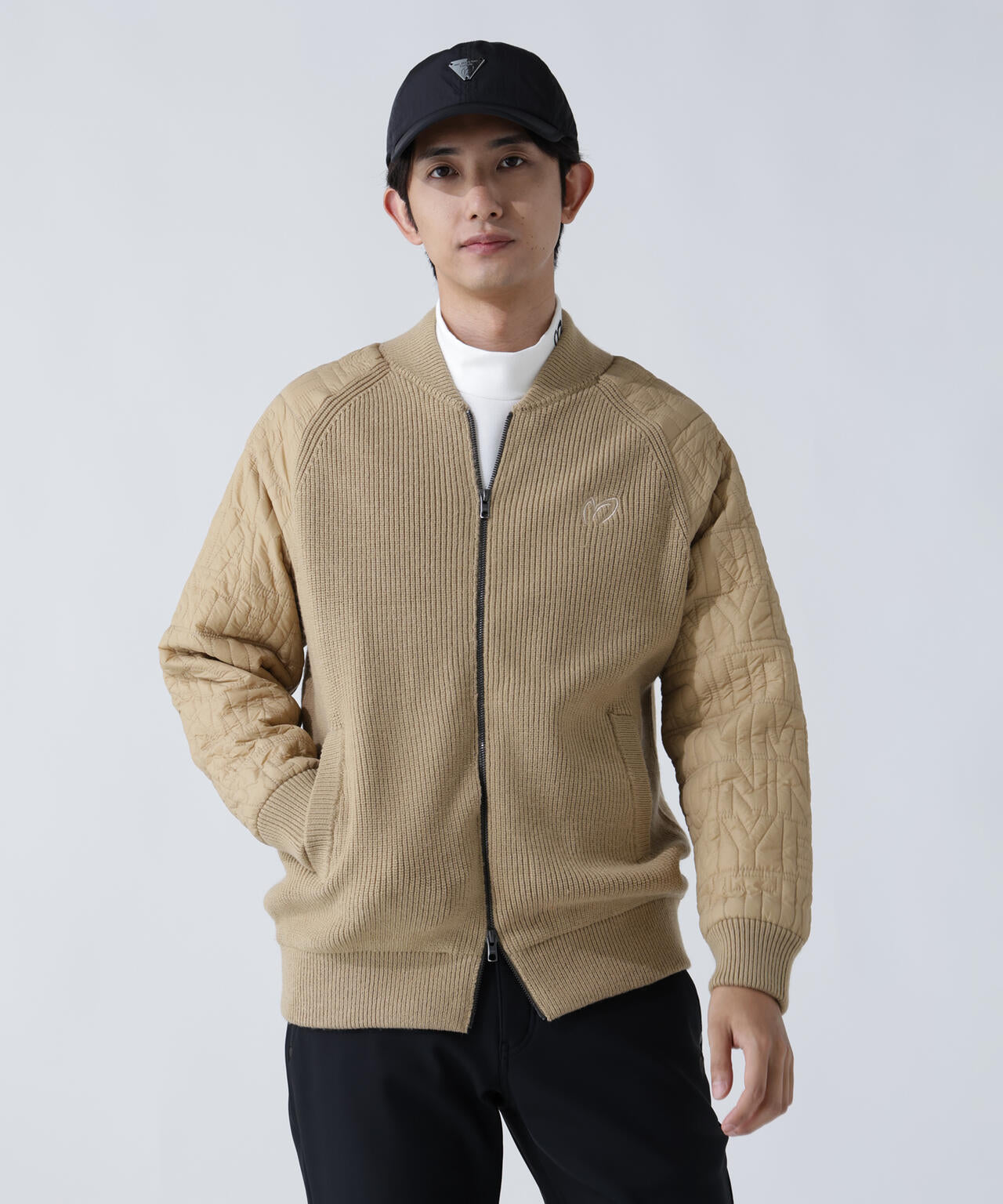 ニットジップブルゾン