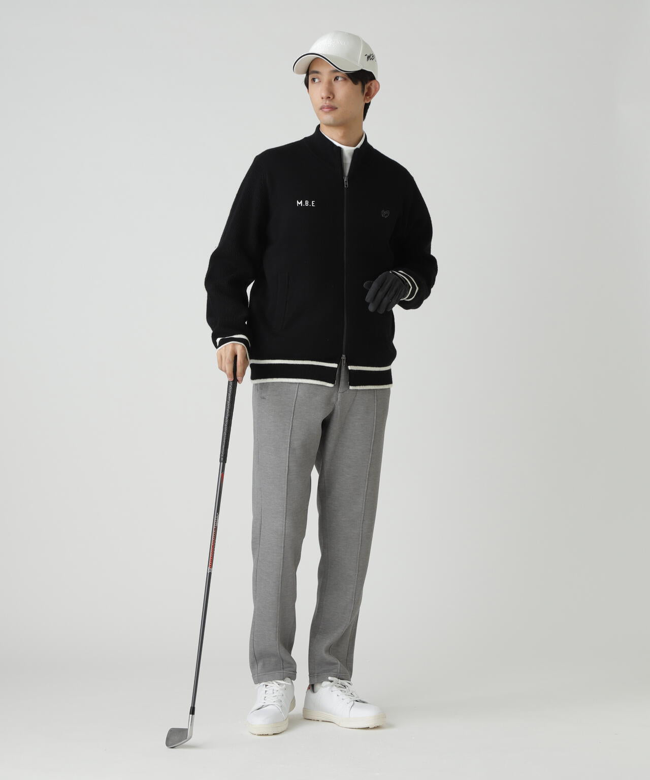 裏付きジップアップニットブルゾン | MASTER BUNNY EDITION（マスター