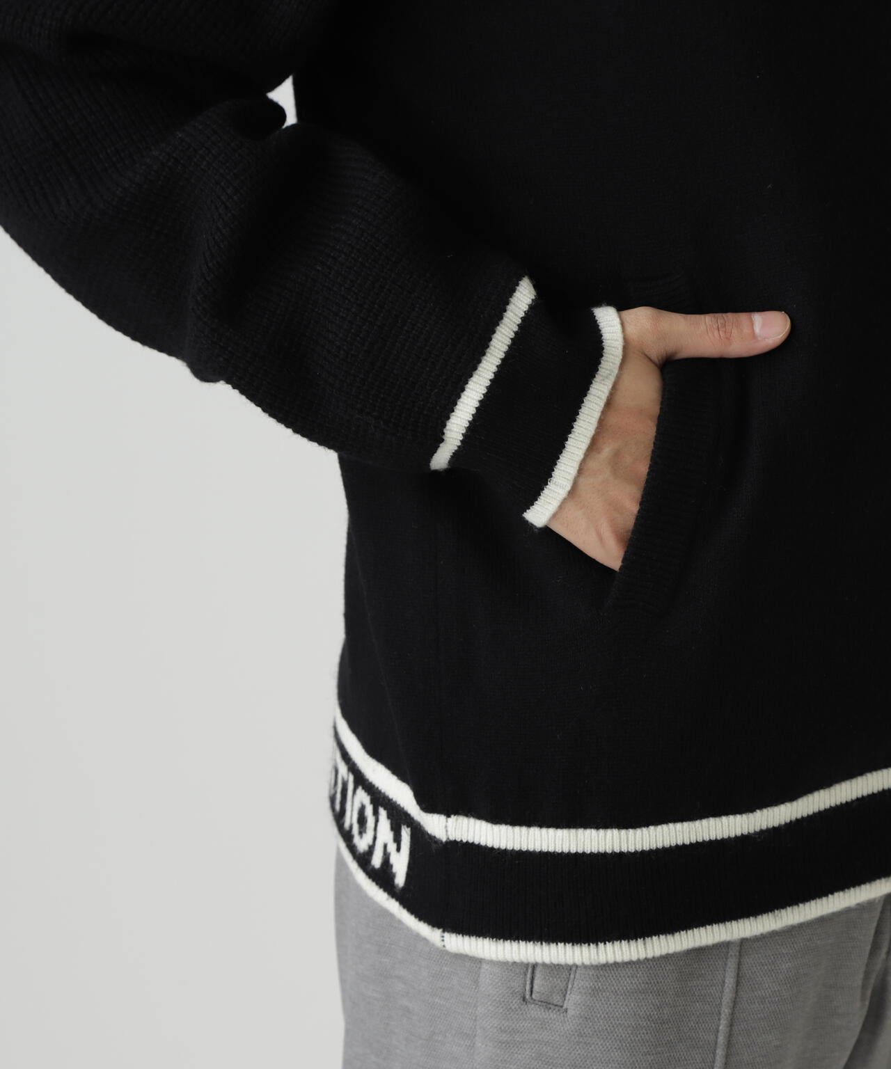 裏付きジップアップニットブルゾン | MASTER BUNNY EDITION（マスター