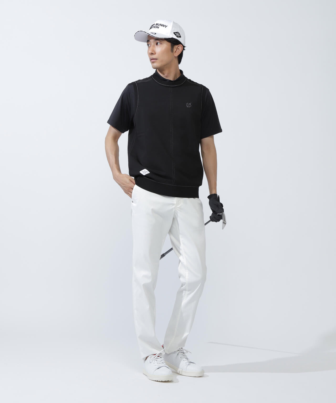 クルーネックニットベスト