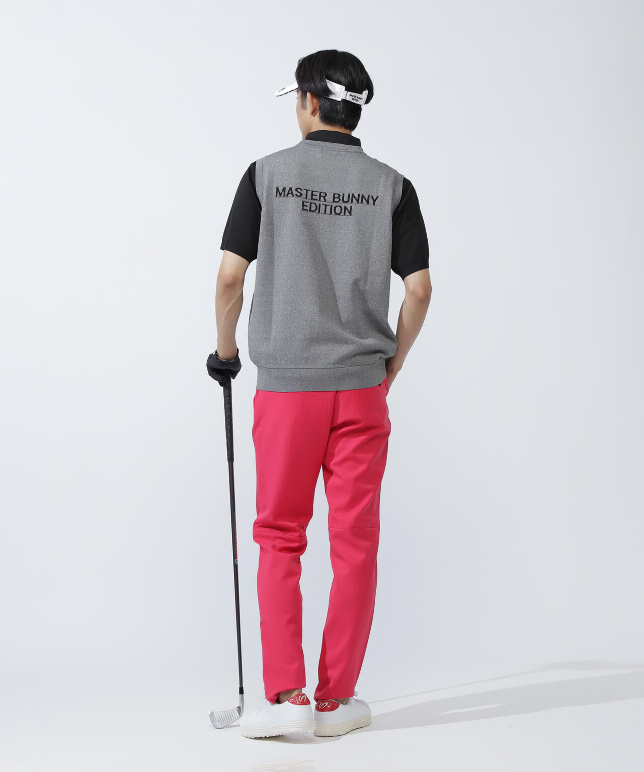 クルーネックニットベスト