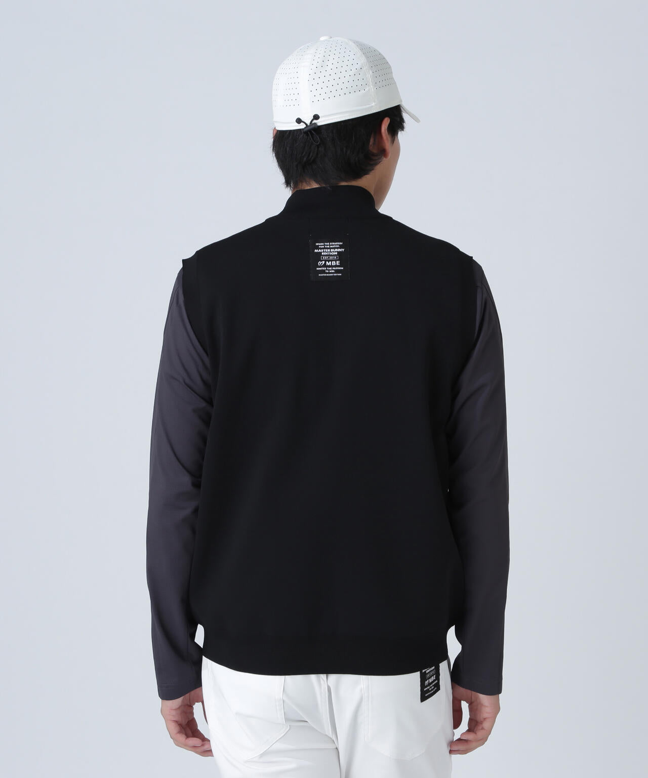 フルジップアップニットベスト