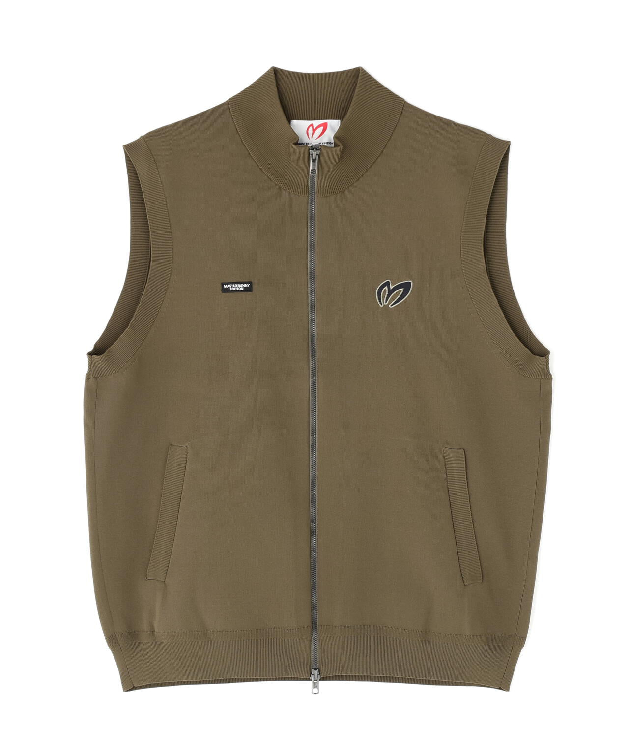 フルジップアップニットベスト