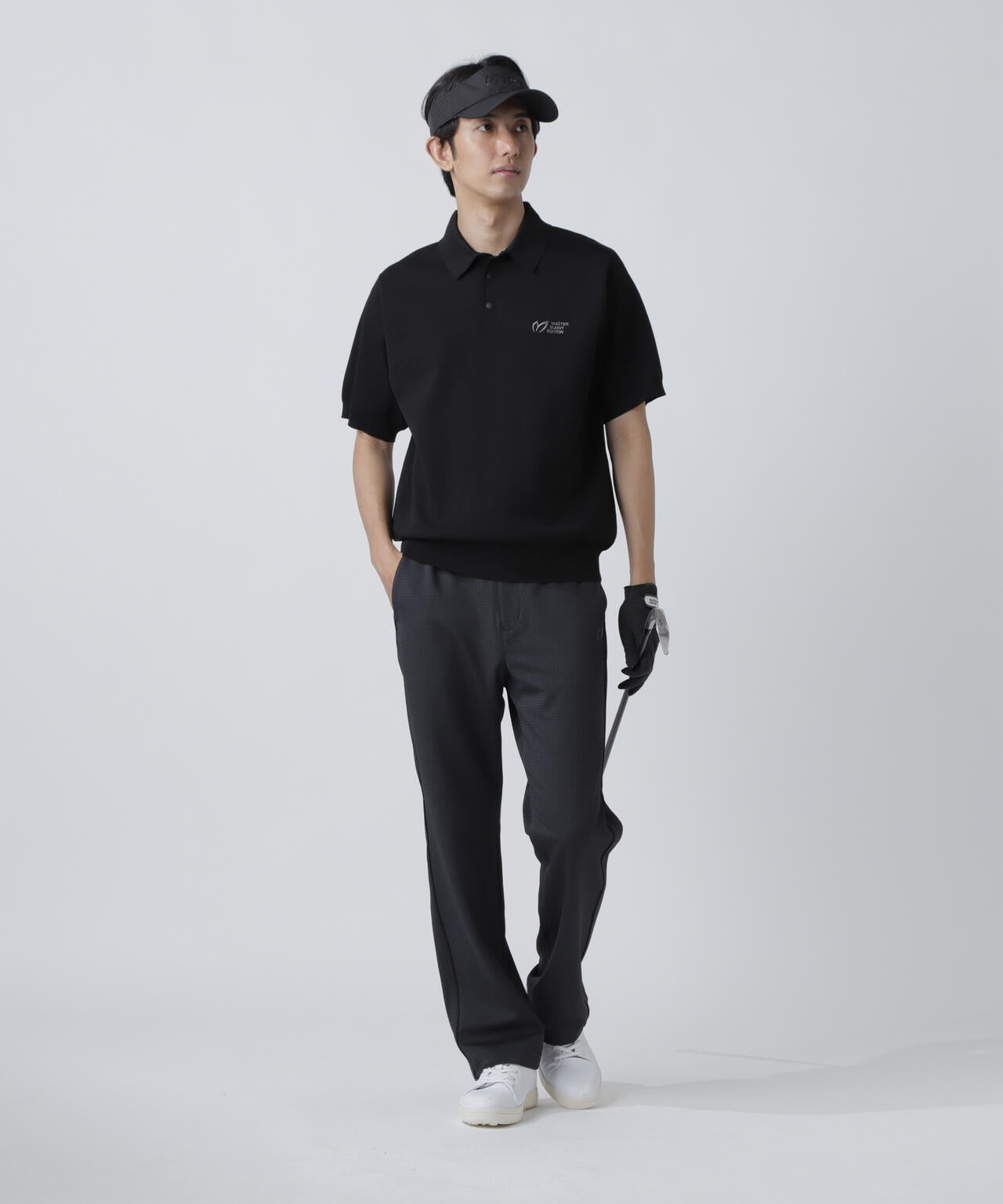 【美品】MASTERBUNNYEDITION♥️半袖ニット Regent半袖ニットポロプルオーバー | MASTER BUNNY EDITION