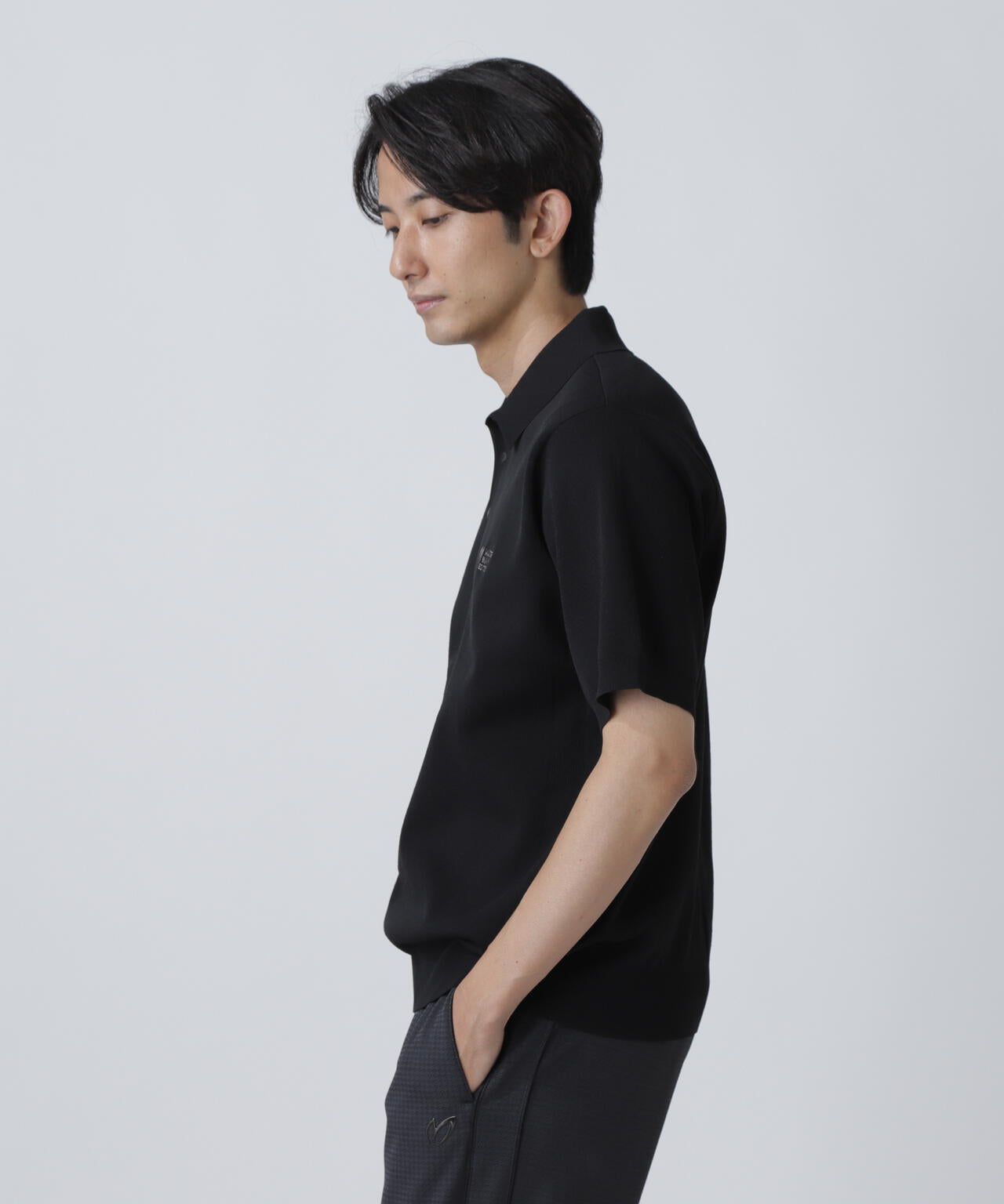 Regent半袖ニットポロプルオーバー