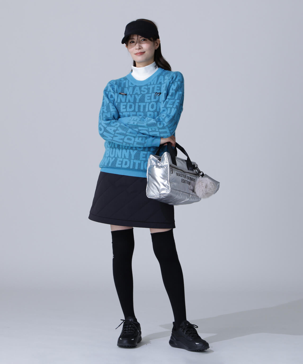 ファーポンチャーム付き合繊カートバッグ (UNISEX) | MASTER BUNNY