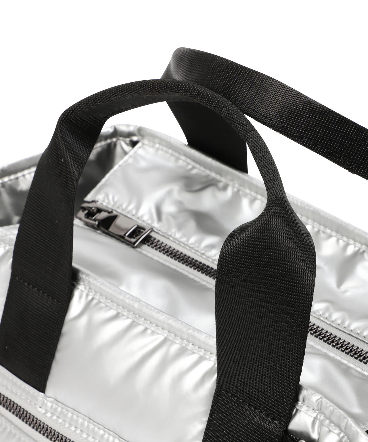 ファーポンチャーム付き合繊カートバッグ (UNISEX)