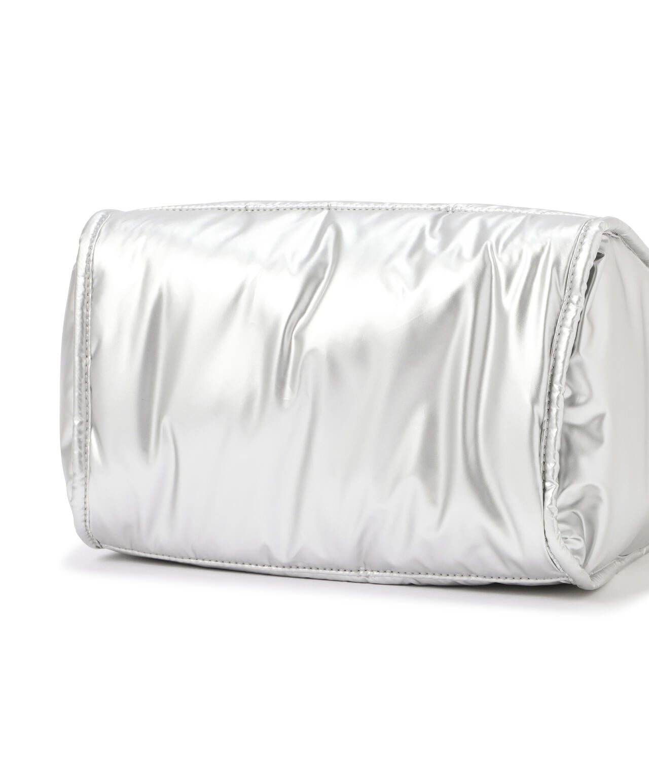 ファーポンチャーム付き合繊カートバッグ (UNISEX)