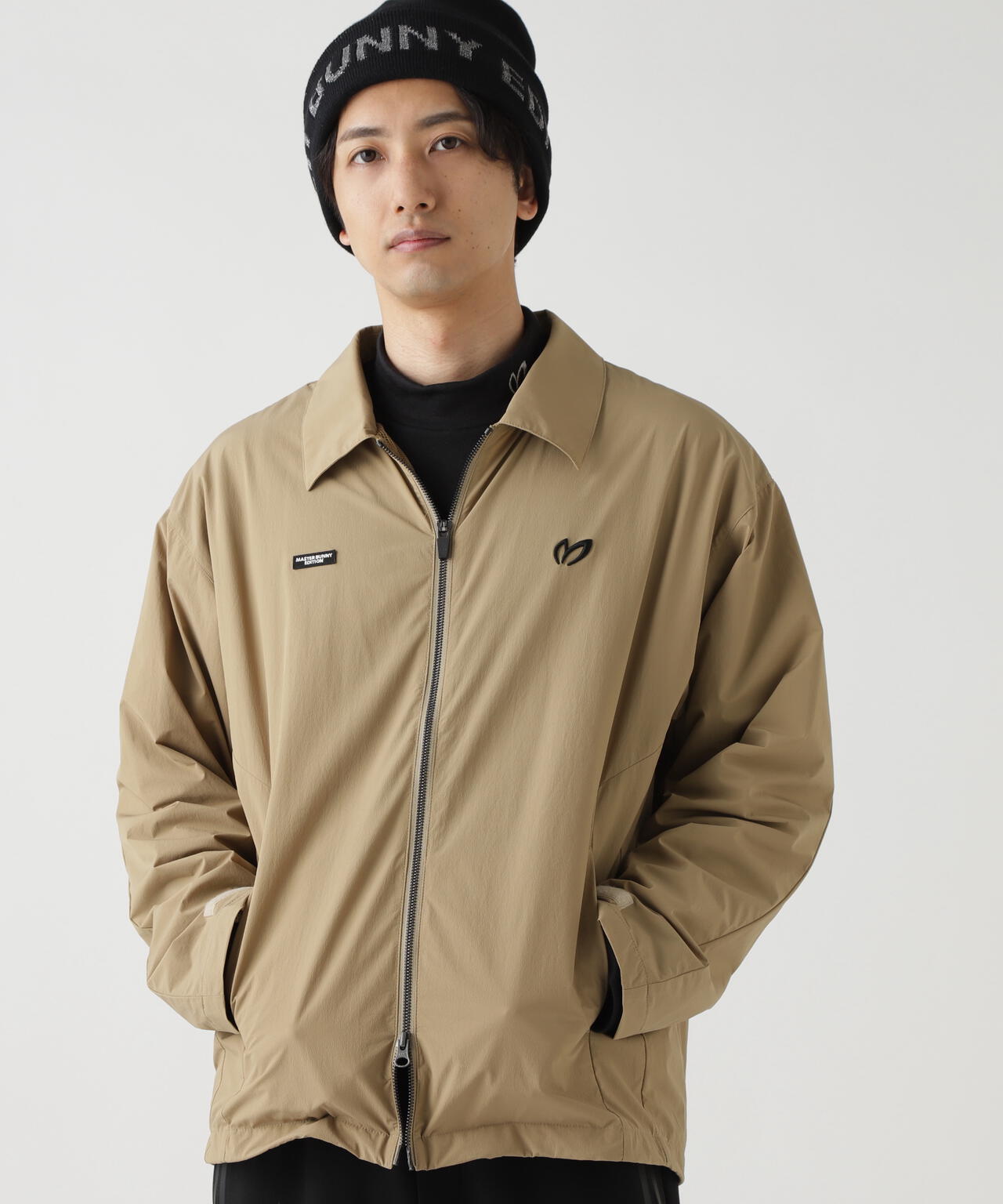 カジナイロンストレッチジップジャケット