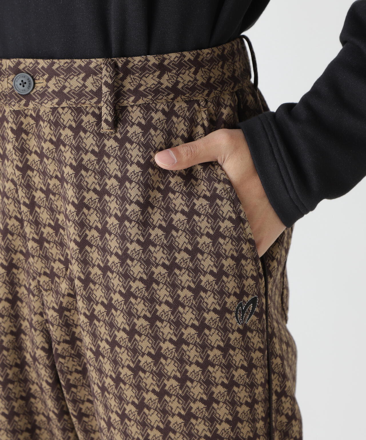 千鳥ジャガードパンツ