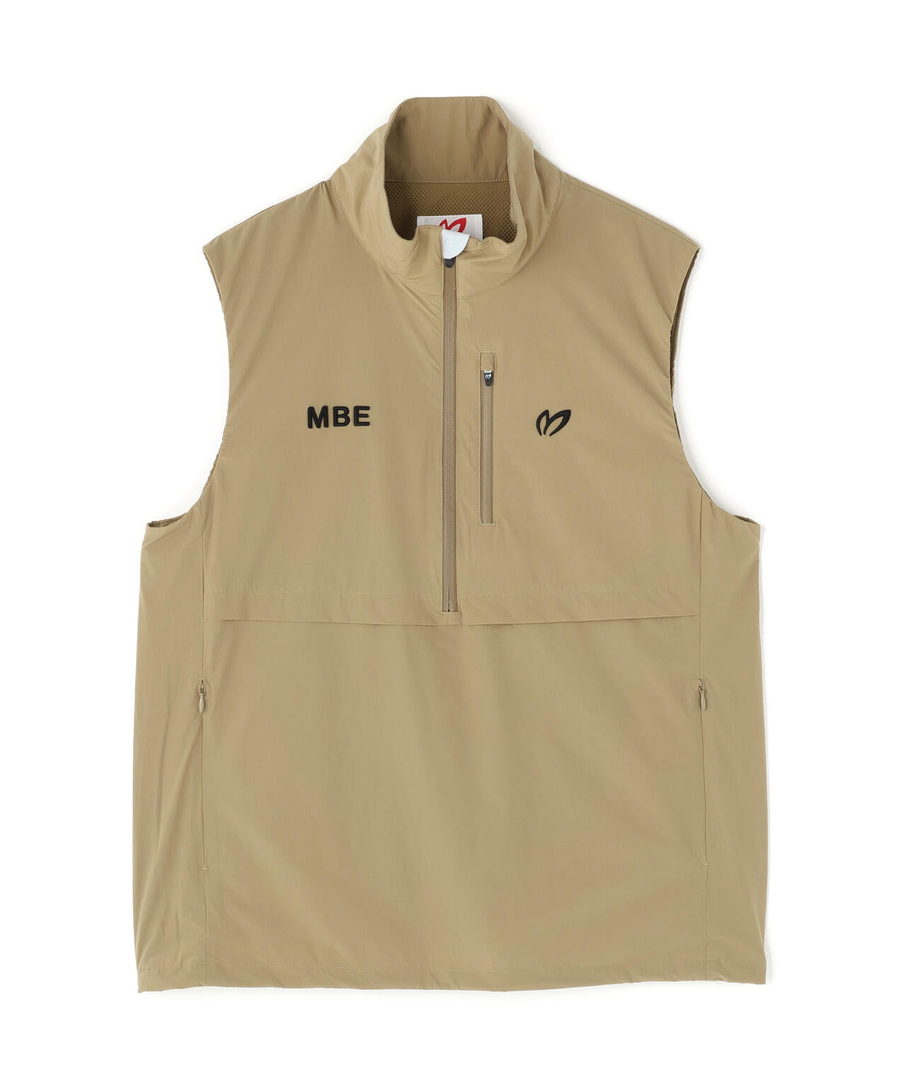 カジナイロンストレッチハーフジップアップベスト