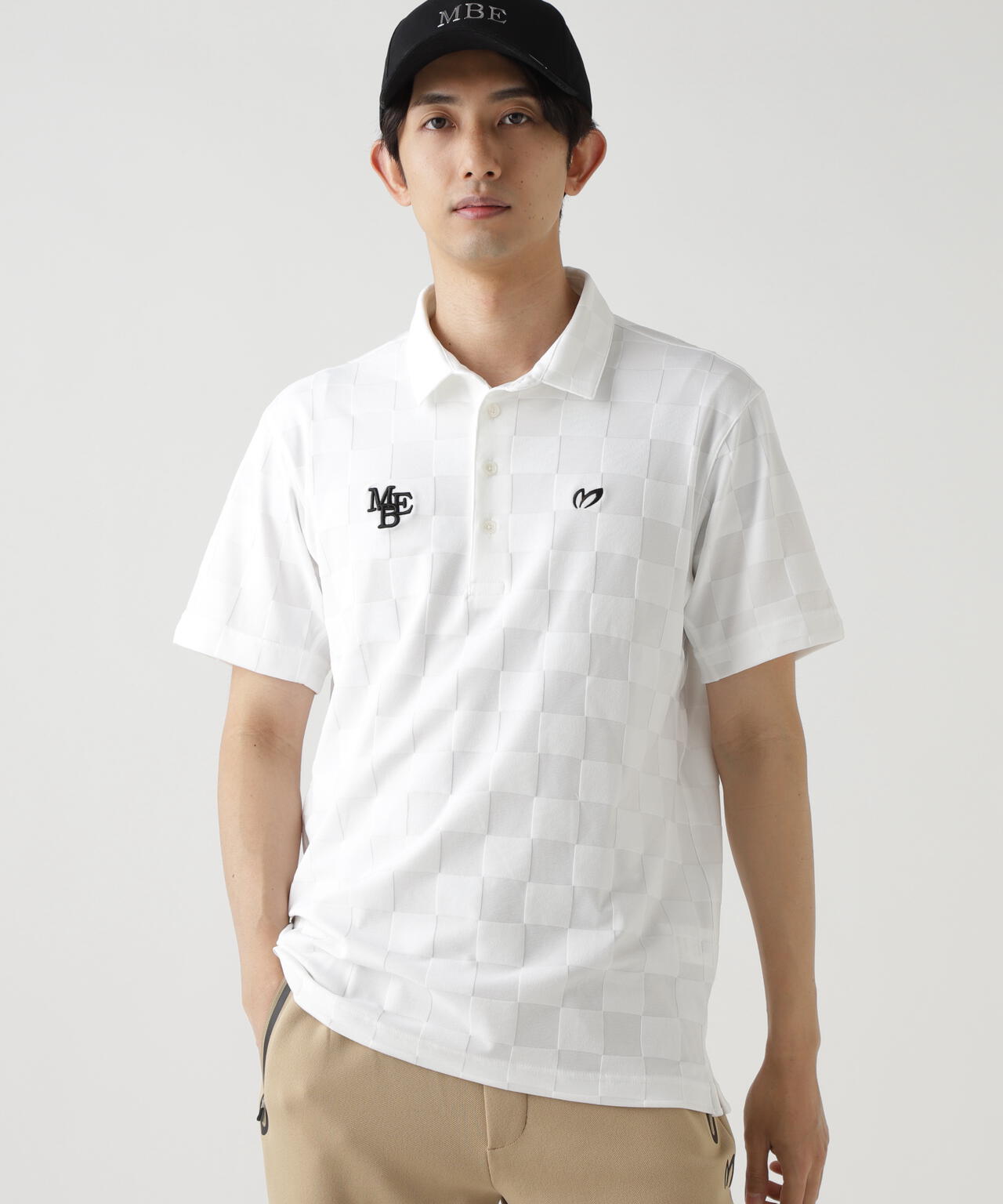 市松リンクス半袖ポロシャツ | MASTER BUNNY EDITION（マスターバニー