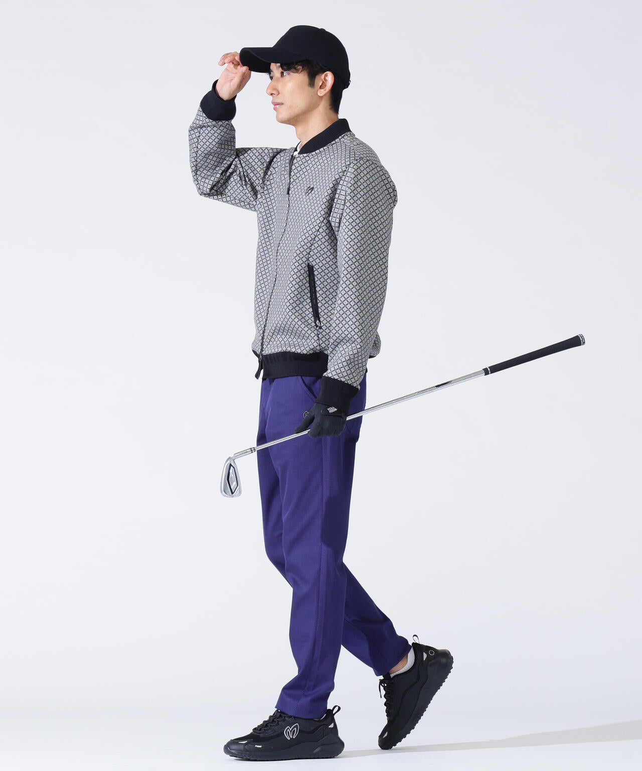 小紋ジャガードジップアップカットブルゾン | MASTER BUNNY EDITION