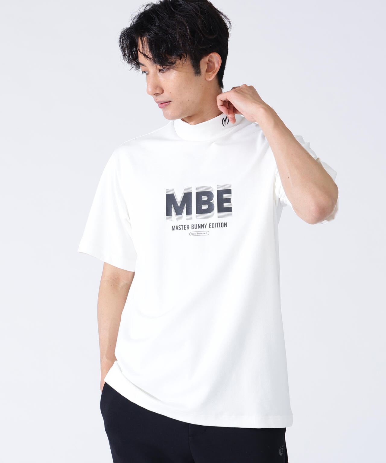 おまとめ　新品　マスターバニーエディション　モックネック　半袖シャツ　カットソー 4WAYジャガード半袖モックネックカットソー | MASTER BUNNY EDITION