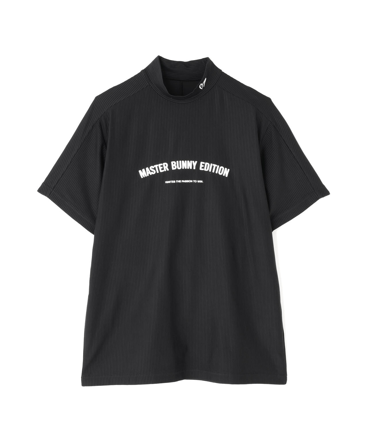 ストライプサッカー半袖ハイネックカットソー | MASTER BUNNY EDITION