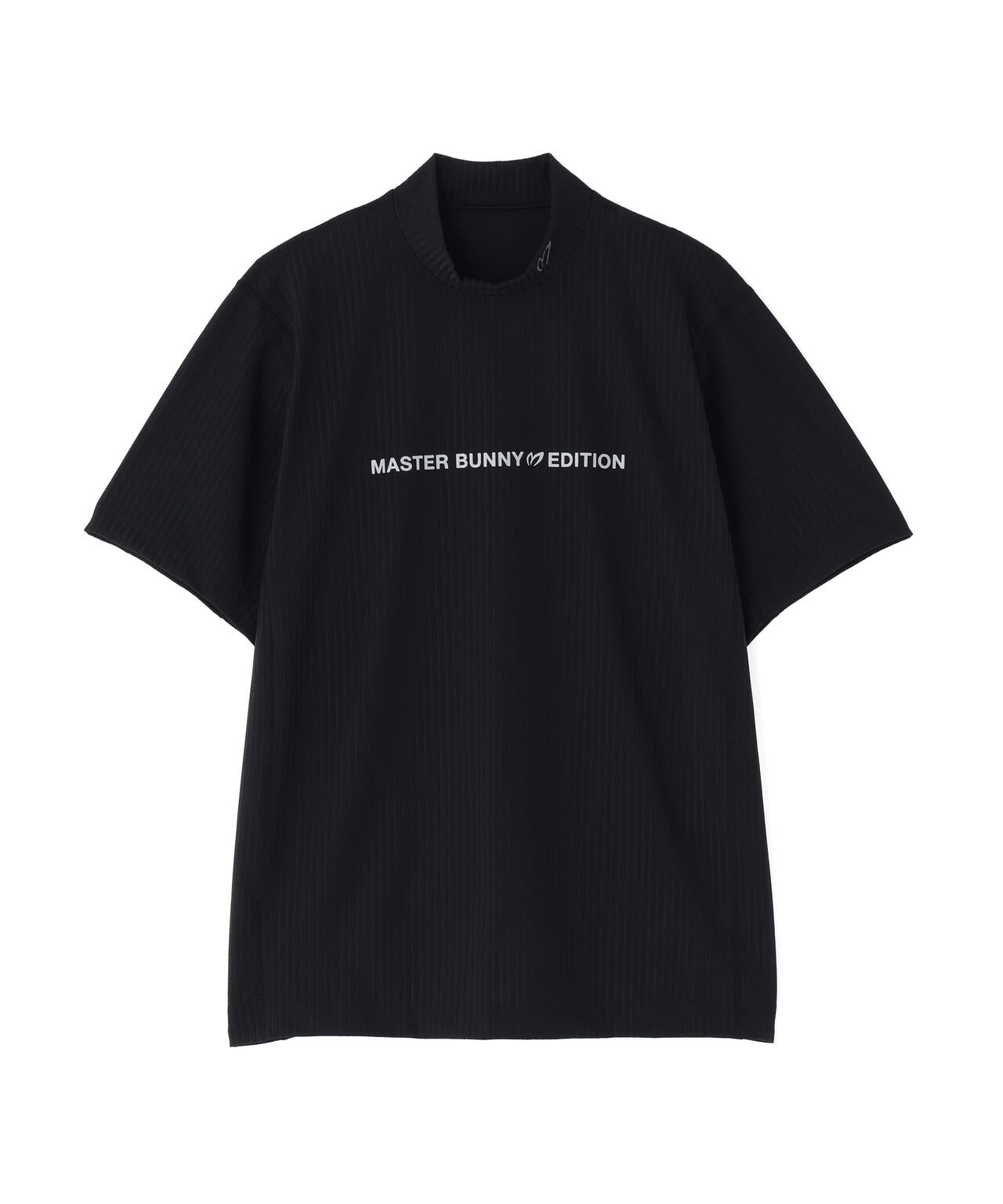 マスターバニーPGノースリーブカットソーハーフジップストライプサイズ1 サッカーストライプ半袖ハイネックカットソー | MASTER BUNNY EDITION