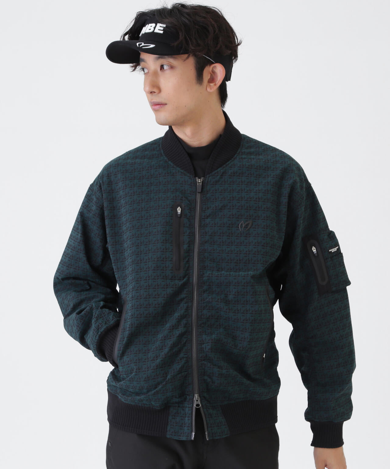 ジオメトリックチェックジャガードブルゾン (MENS) | MASTER BUNNY
