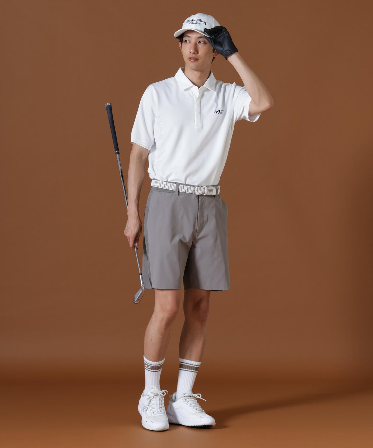 布帛切り替えショートパンツ