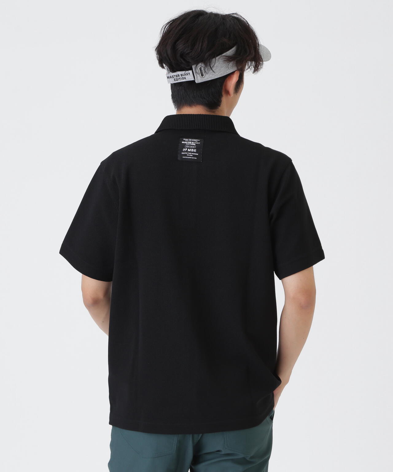 針抜きメッシュ半袖ポロシャツ (MENS) | MASTER BUNNY EDITION