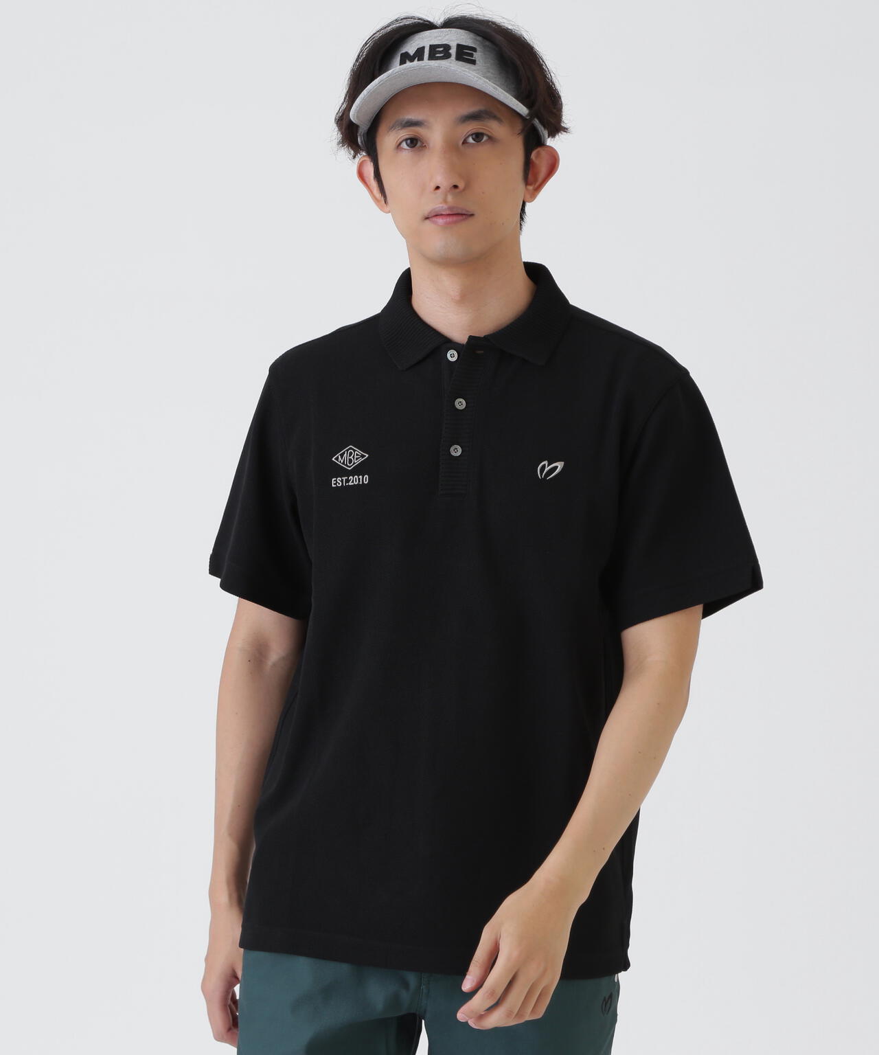 針抜きメッシュ半袖ポロシャツ (MENS) | MASTER BUNNY EDITION