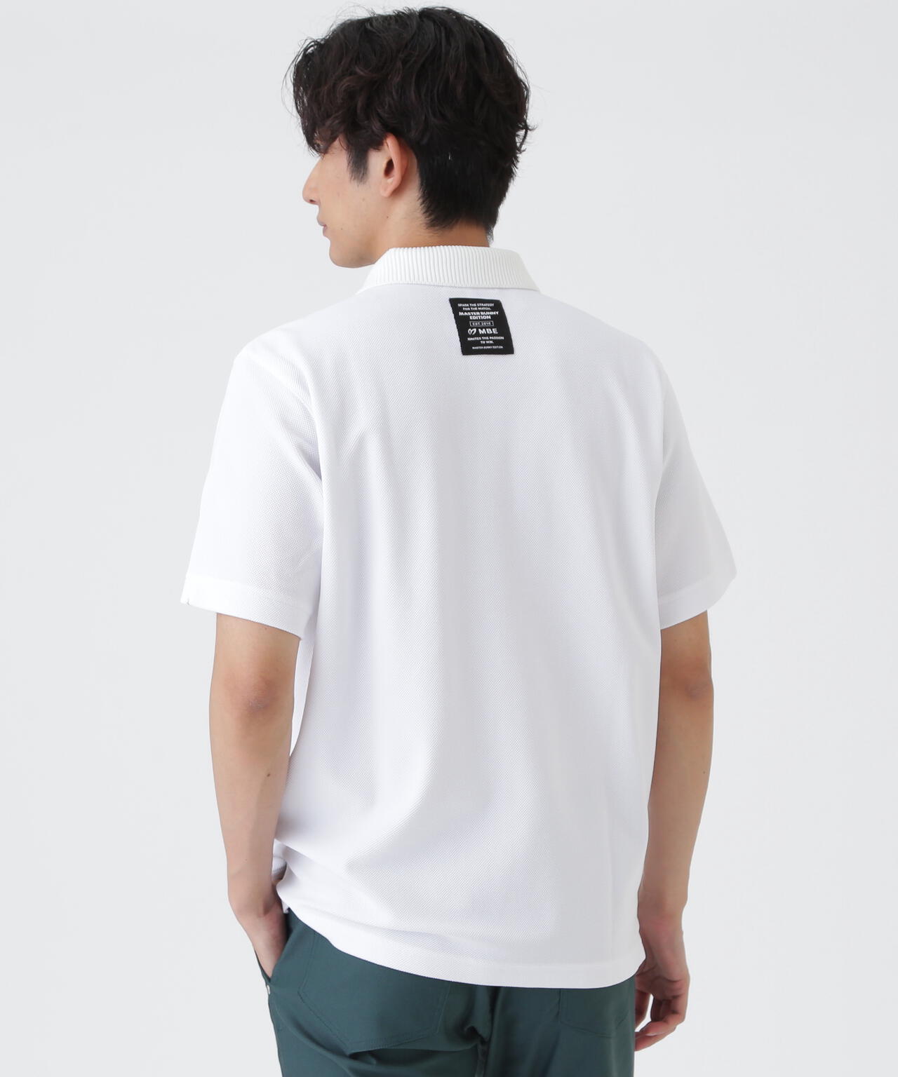針抜きメッシュ半袖ポロシャツ (MENS) | MASTER BUNNY EDITION