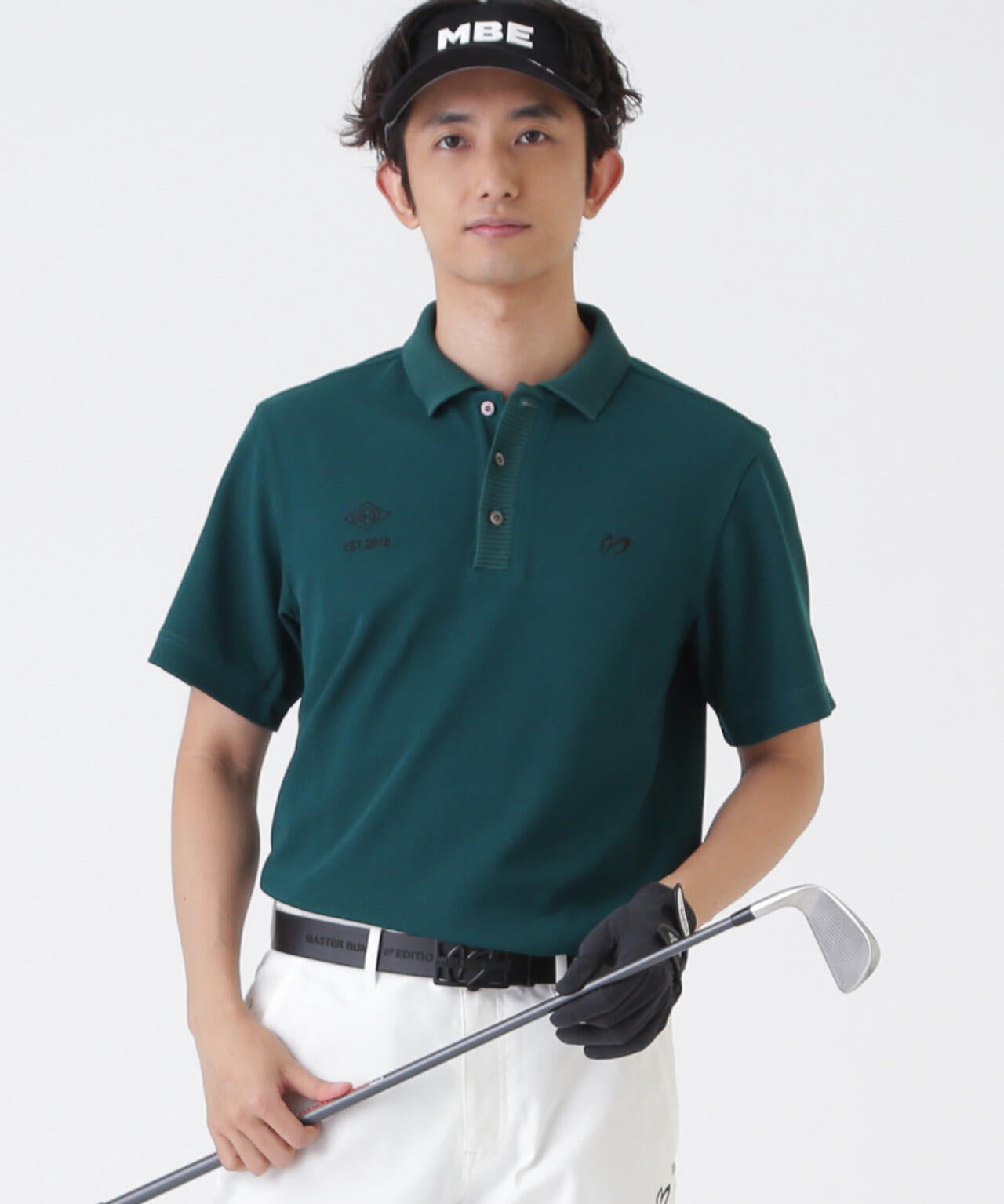 針抜きメッシュ半袖ポロシャツ (MENS) | MASTER BUNNY EDITION