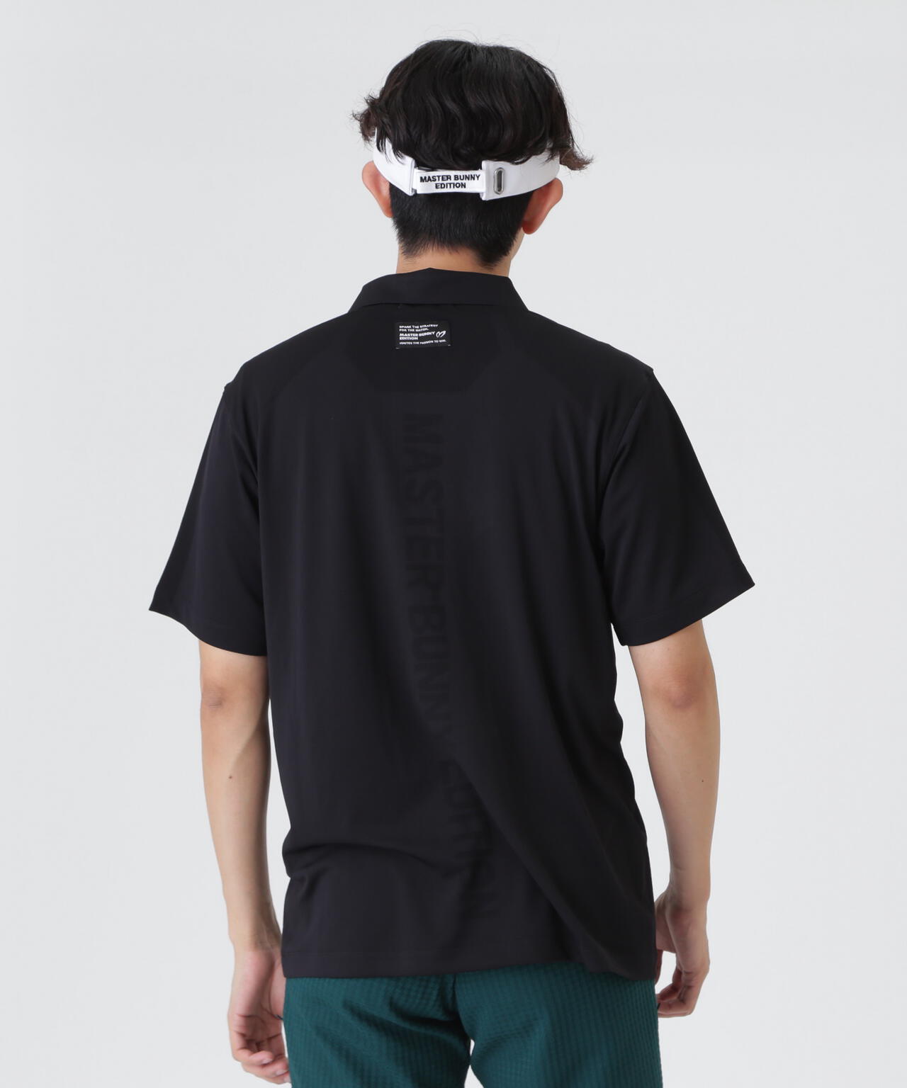 コンピュータージャガード半袖ポロシャツ (MENS) | MASTER BUNNY