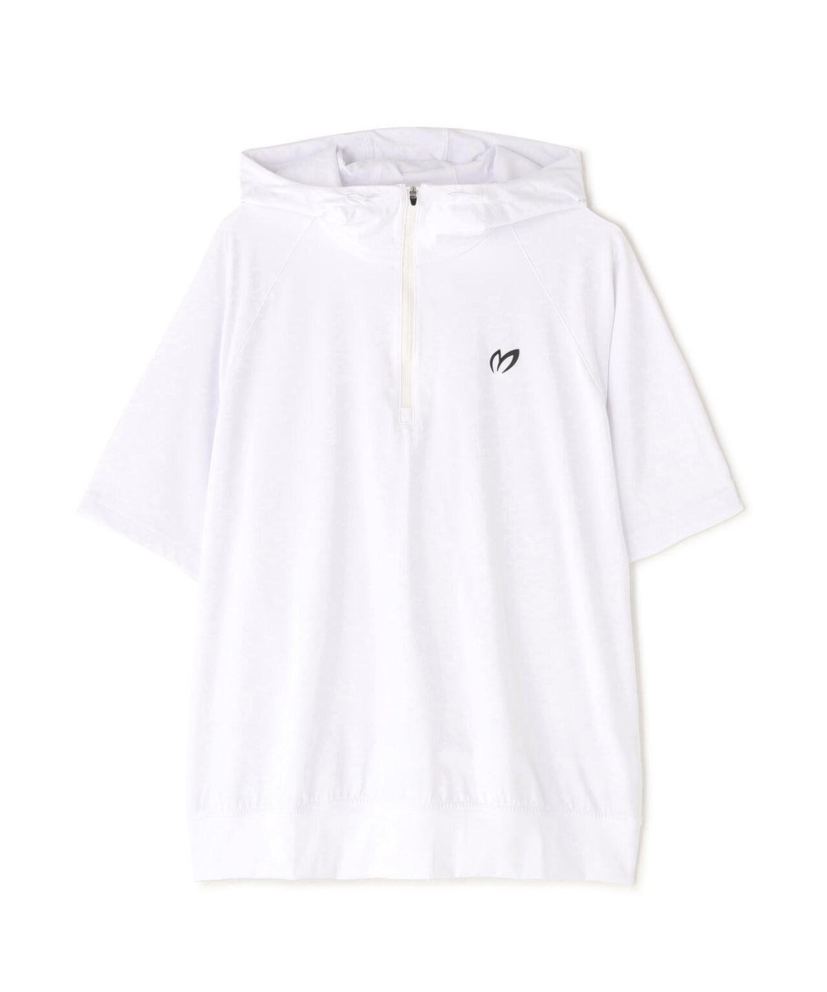 Nyベアムース半袖ハーフジップフーディプルオーバー (MENS)