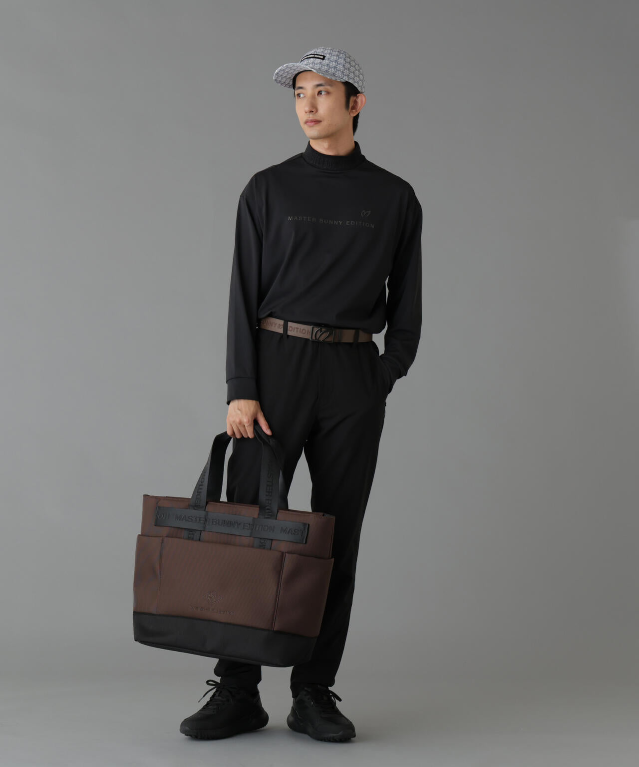 トリコットメッシュ長袖ハイネックカットソー (MENS) | MASTER BUNNY