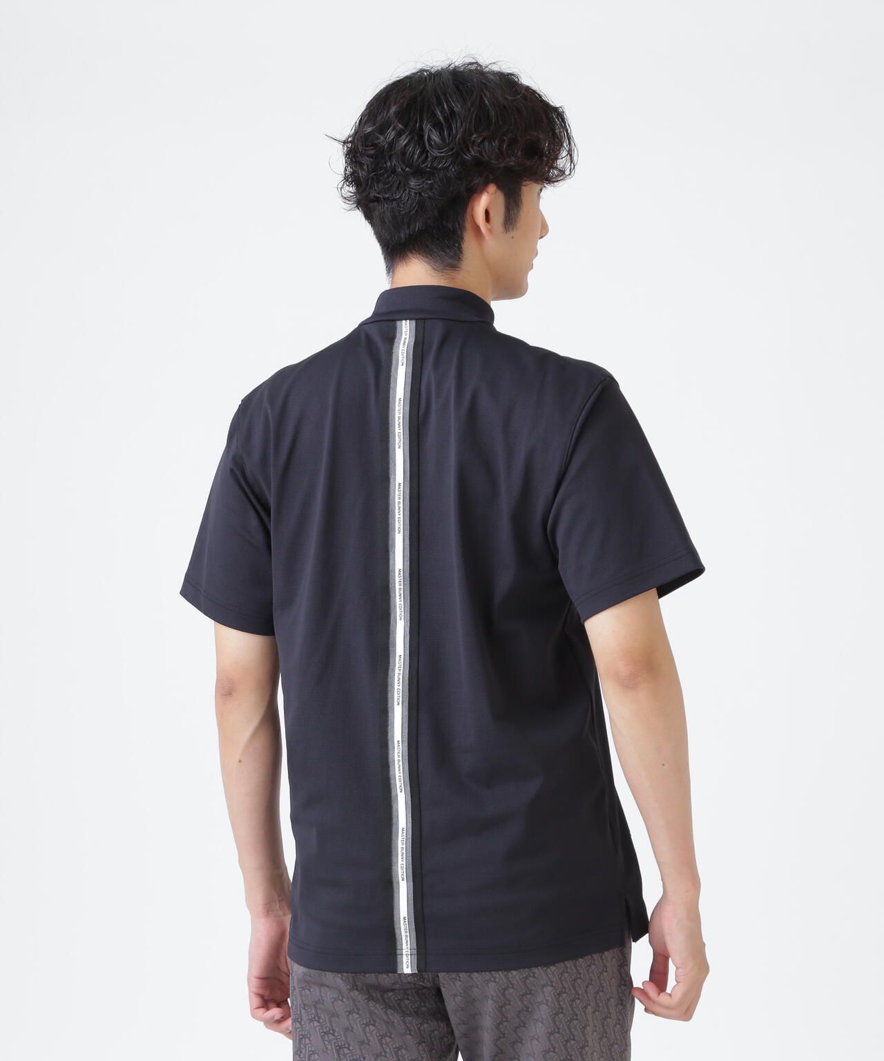 トリコットメッシュ半袖ハイネックカットソー (MENS) | MASTER BUNNY