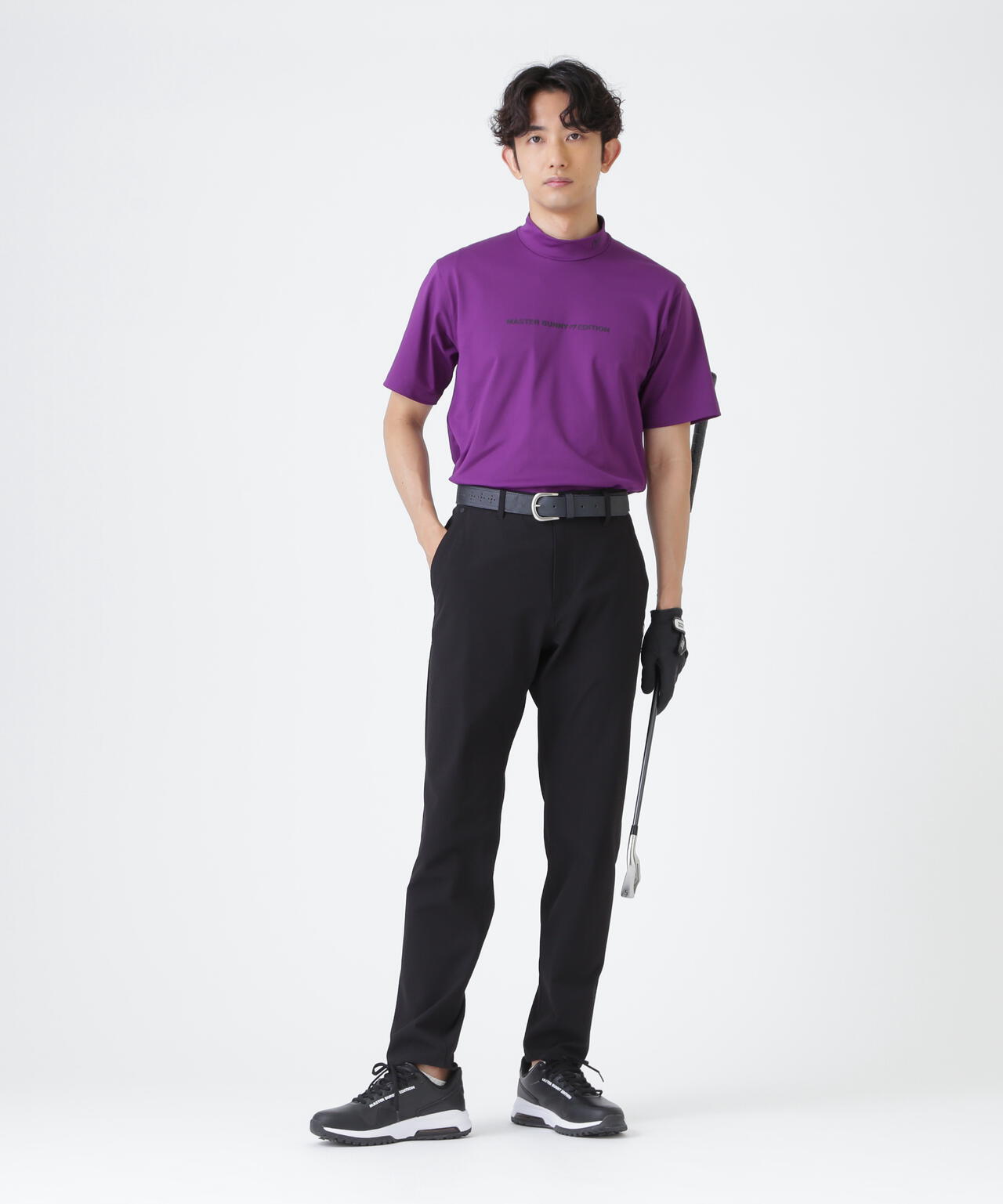 トリコットメッシュ半袖ハイネックカットソー (MENS) | MASTER BUNNY