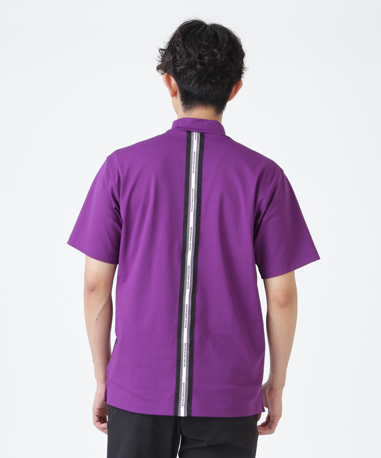 トリコットメッシュ半袖ハイネックカットソー (MENS) | MASTER BUNNY