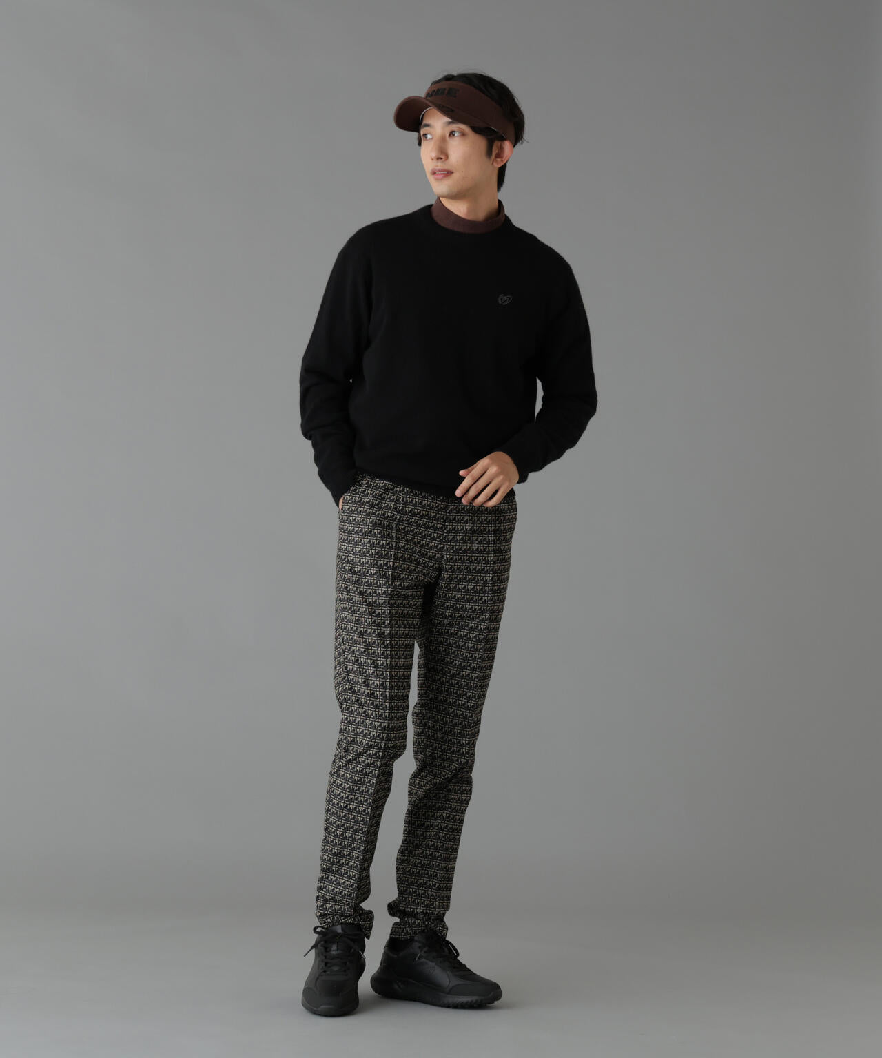 カシミアクルーネックニットプルオーバー (MENS) | MASTER BUNNY