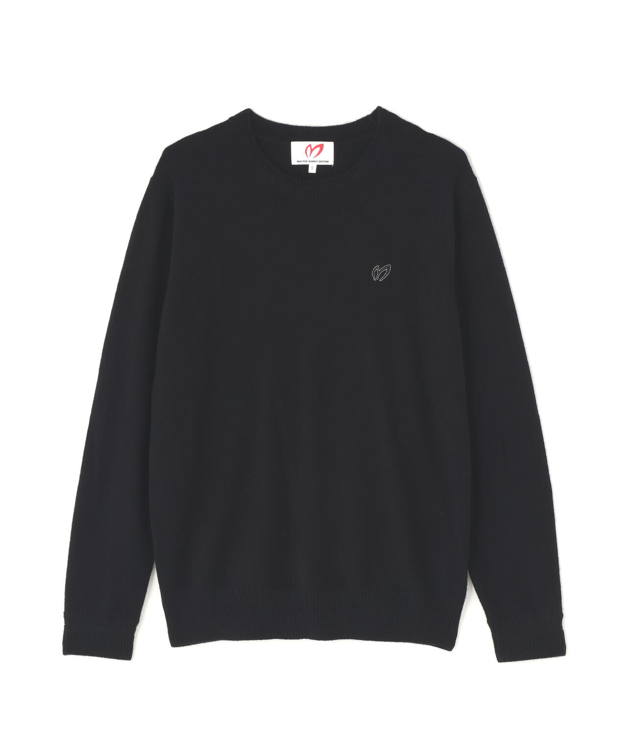 MASTER BUNNY EDITION カシミヤ100％ セーター 黒【美品】 カシミアクルーネックニットプルオーバー (MENS) | MASTER BUNNY