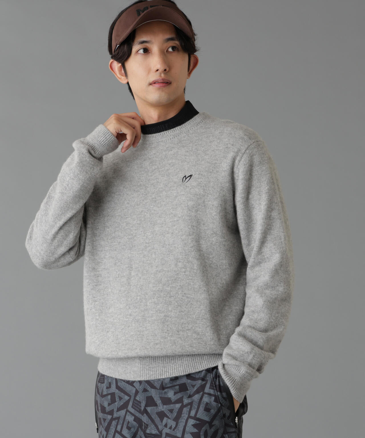 カシミアクルーネックニットプルオーバー (MENS) | MASTER BUNNY