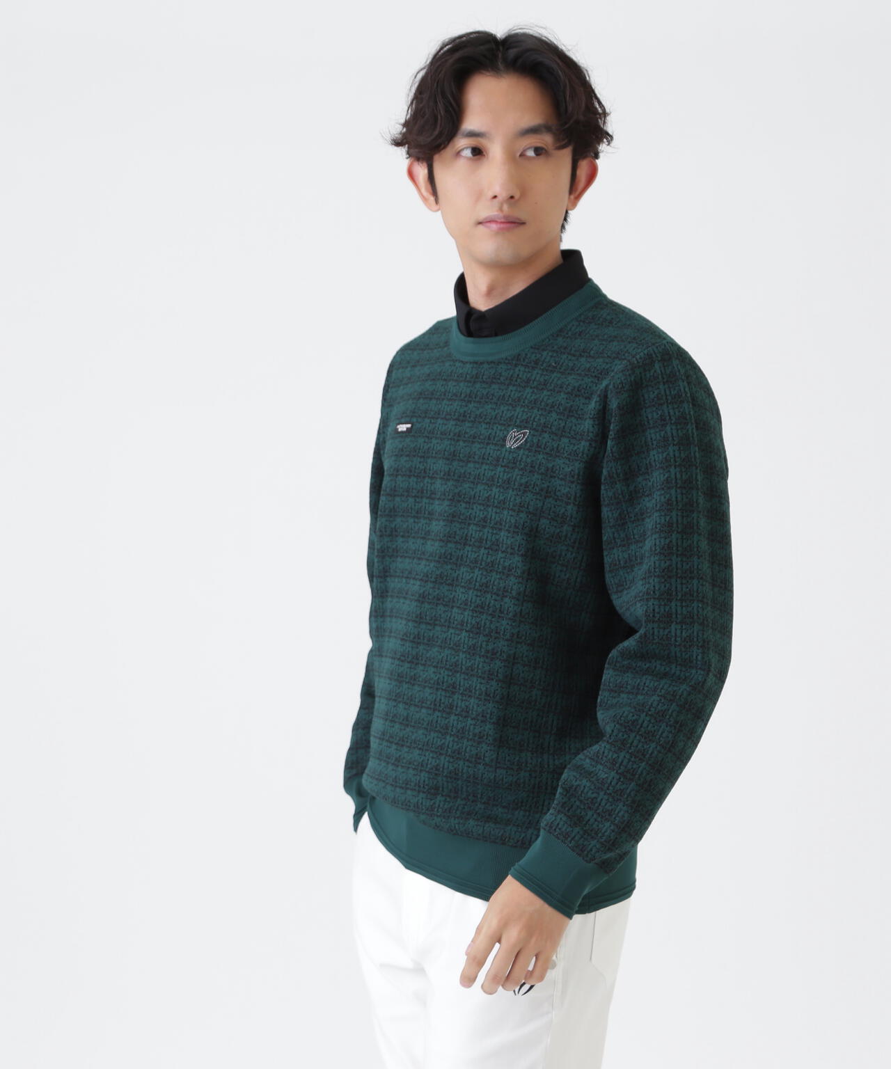 マスターバニーエディション　メンズ クルーネックニット クルーネックニットプルオーバー (MENS) | MASTER BUNNY EDITION