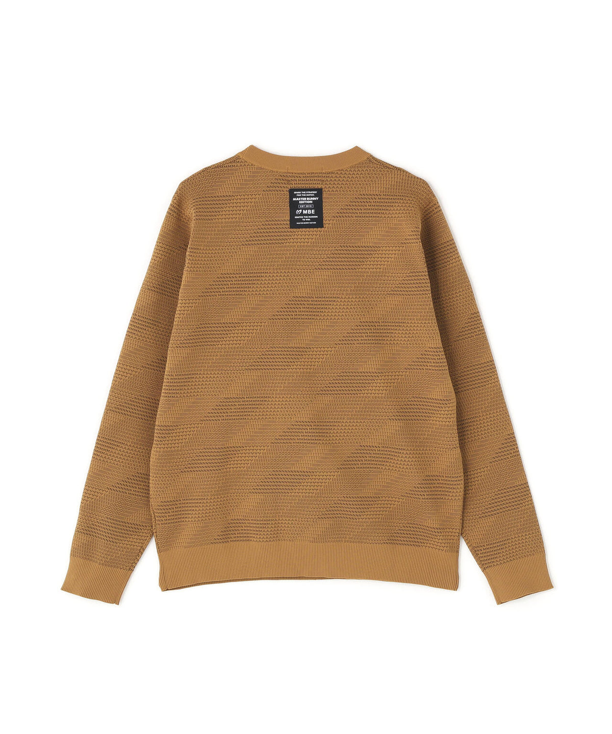 Wジャガードクルーネックニットプルオーバー (MENS)