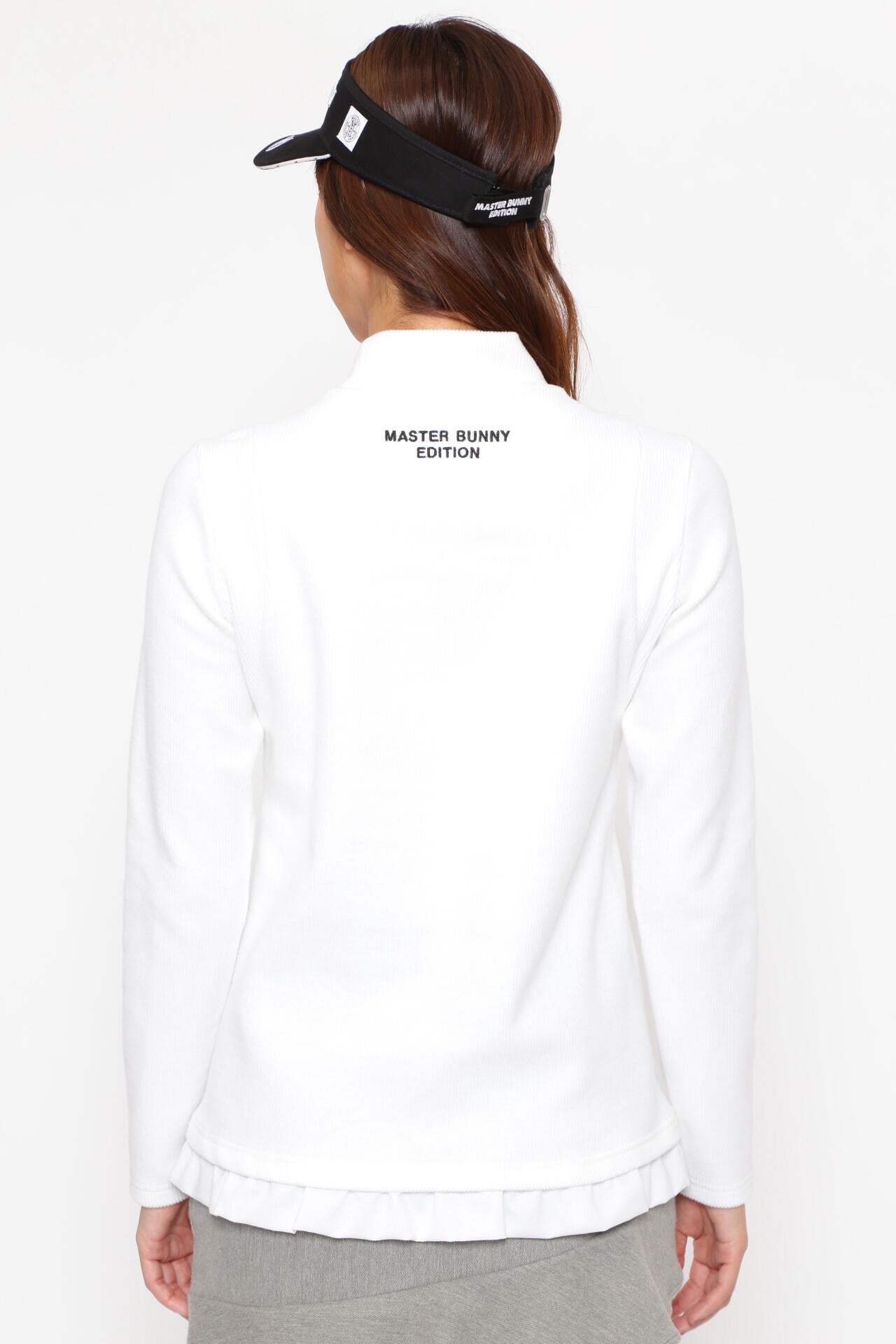 ストレッチコーデュロイ 裾フリル モックネックカットソー | MASTER