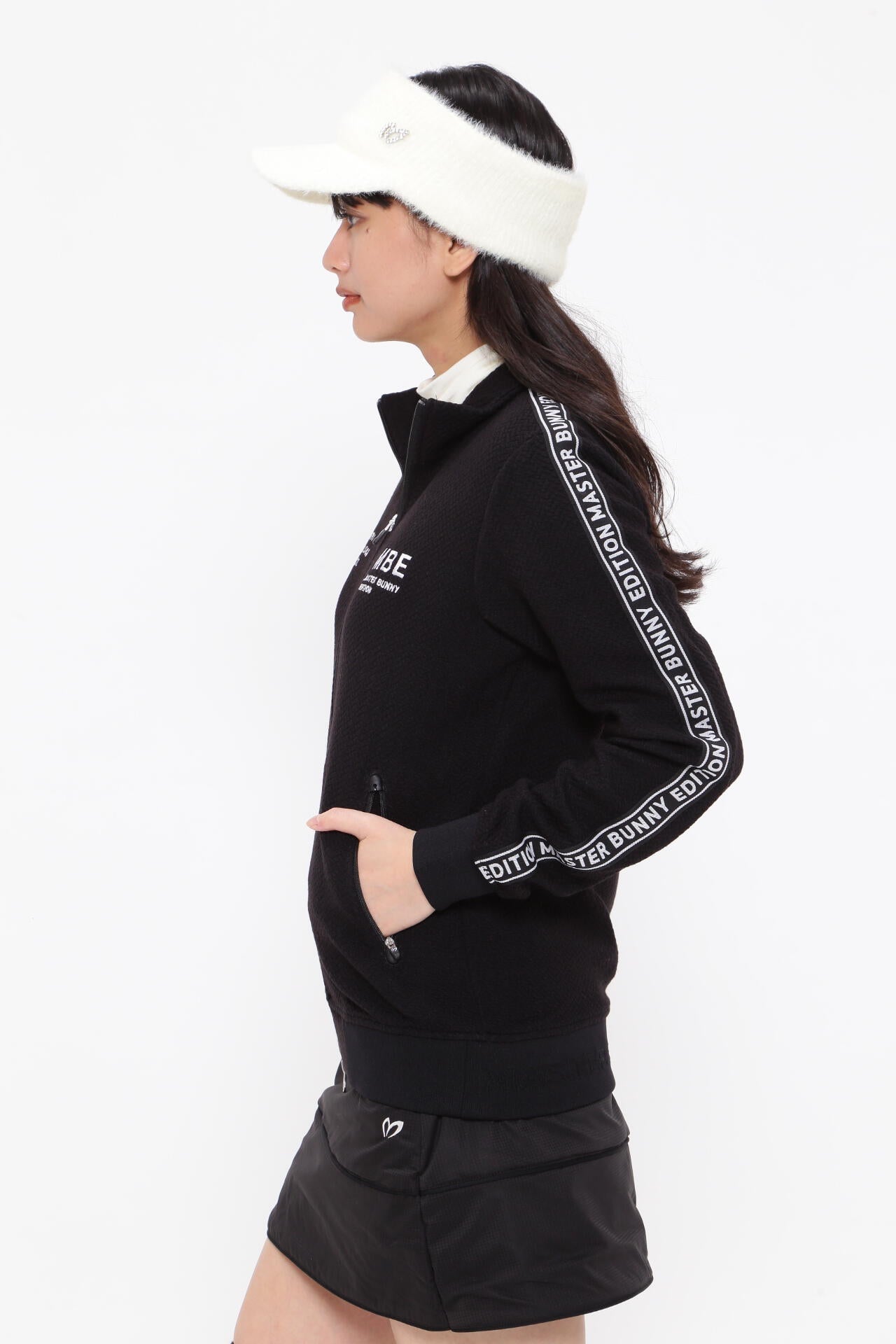 エコロジスタ ヘリンボンWフェイス トラックジャケット | MASTER BUNNY