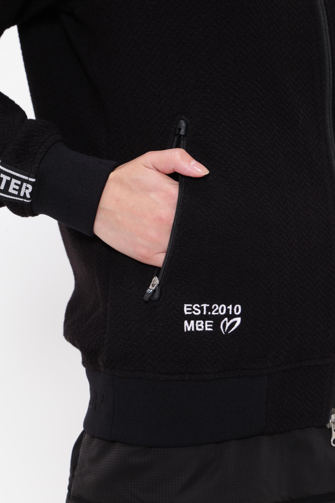 エコロジスタ ヘリンボンWフェイス トラックジャケット