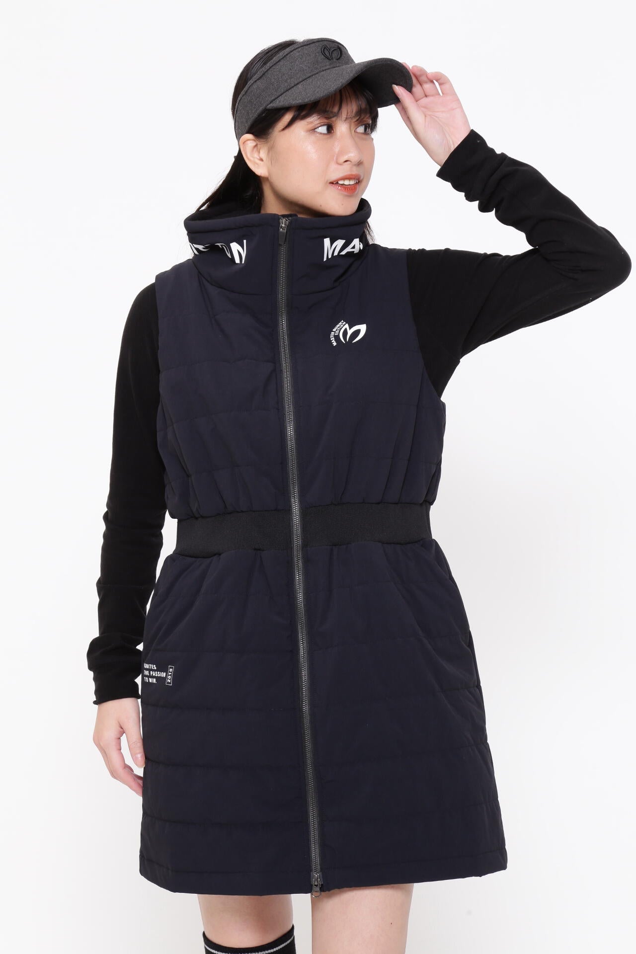 マスターバニー★ストレッチワンピース美品0 ストレッチタフタ 撥水ワンピース | MASTER BUNNY EDITION（マスター