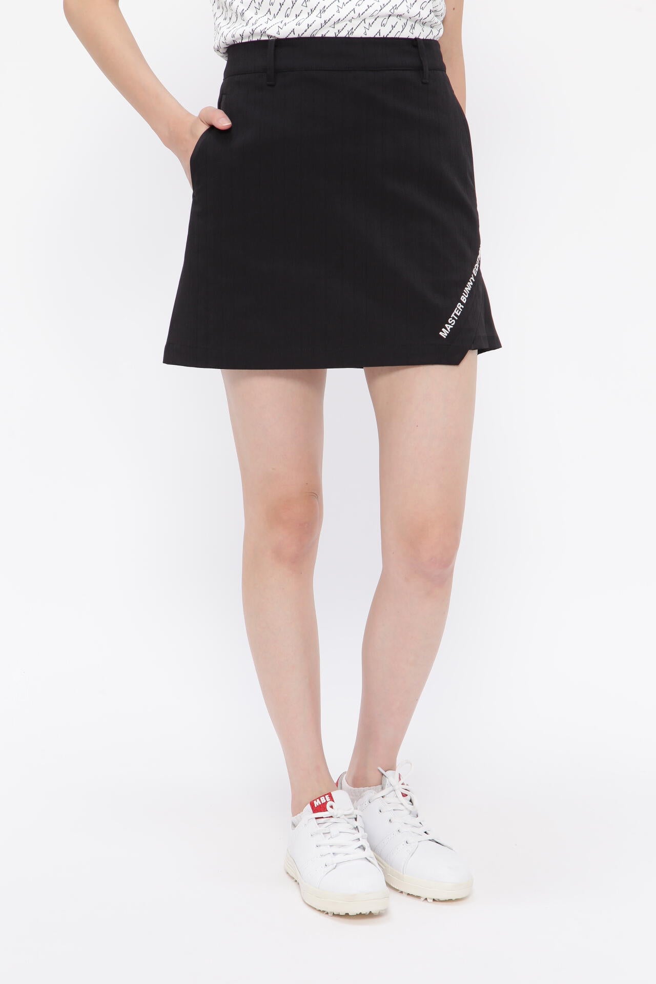 マスターバニーエディションウイメンズ ヘリンボーンストライプストレッチ スカート ヘリンボーンストライプストレッチ スカート | MASTER BUNNY EDITION