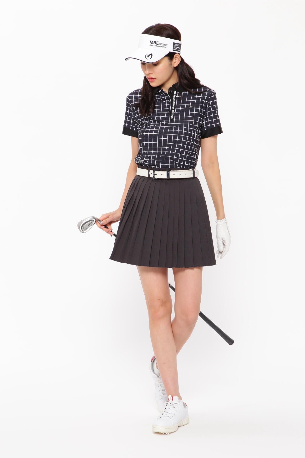 撥水ドビークロスストレッチ プリーツスカート | MASTER BUNNY EDITION