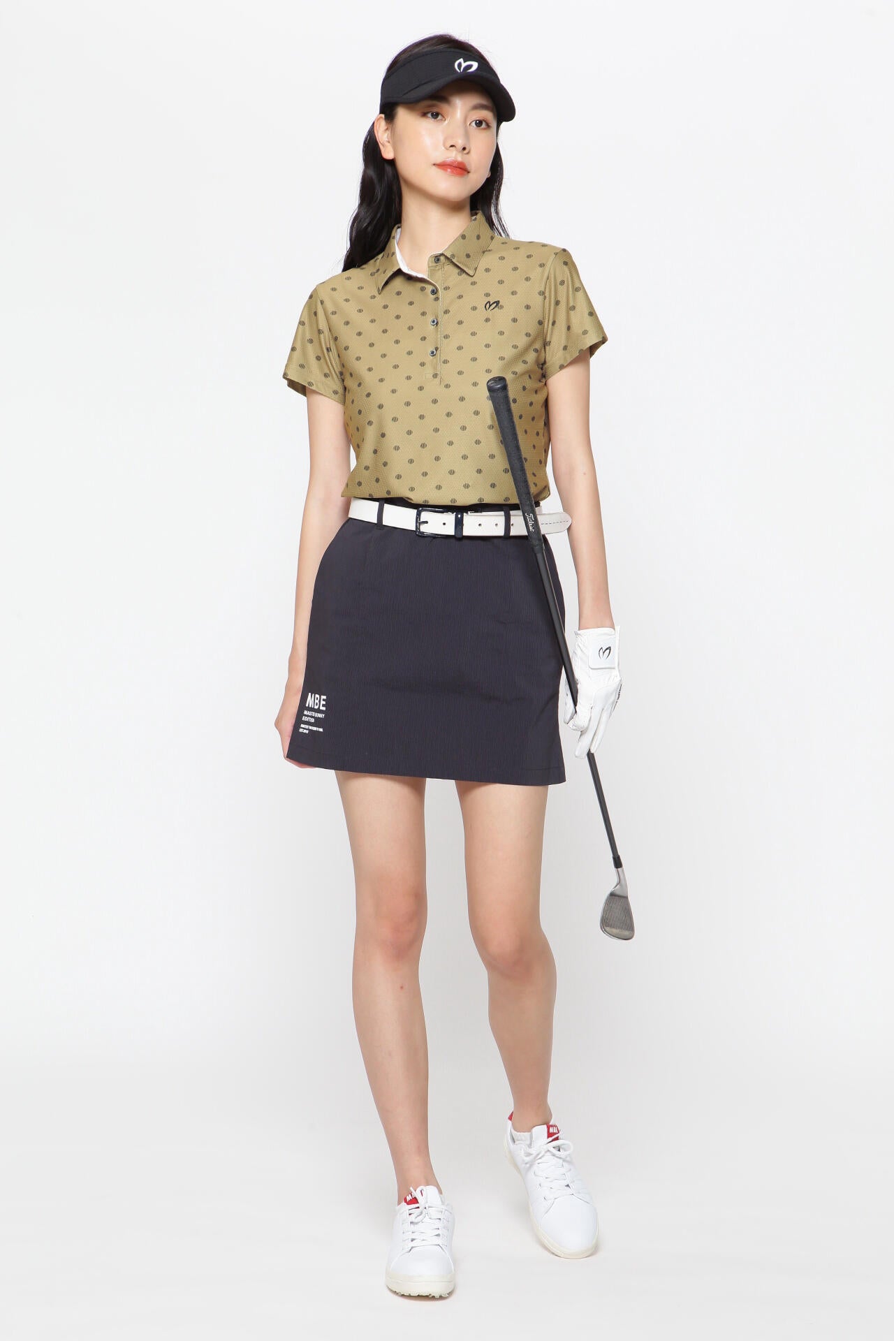 4WAYメッシュトリコット 半袖ポロシャツ ＜ドットプリント＞